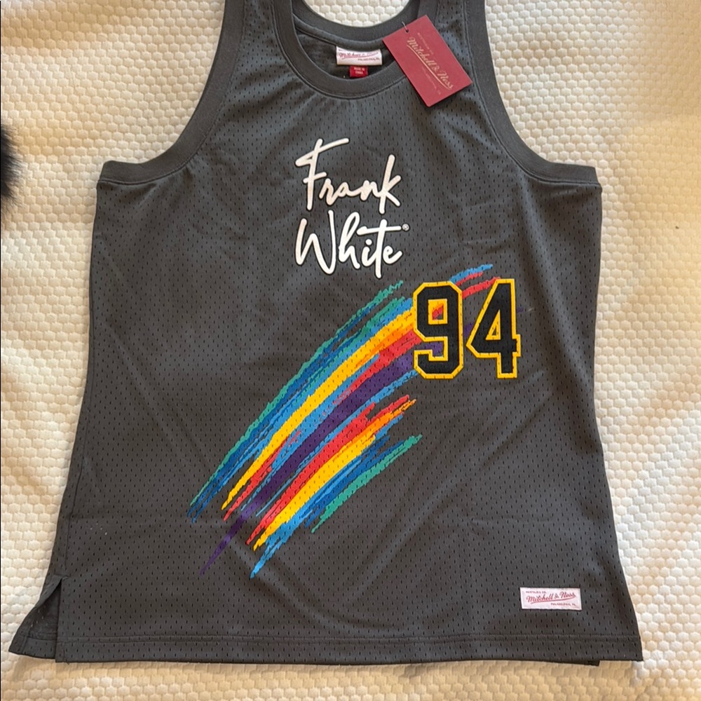 Frank White Gray Jersey with Colorful Design
